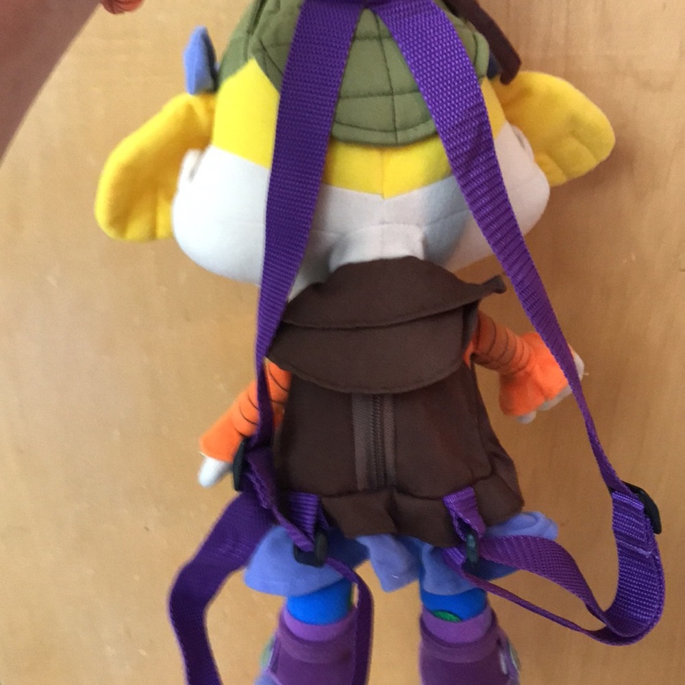 Vintage RUGRATS BACKPACK ANGELICA PICKLES 1998 Viacom Stuffed Plush - Picture 2 of 11